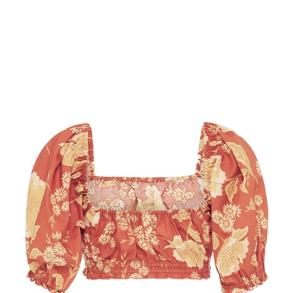 Spell Sloan Cropped Top - Ochre XS preowned - Picture 3 of 5